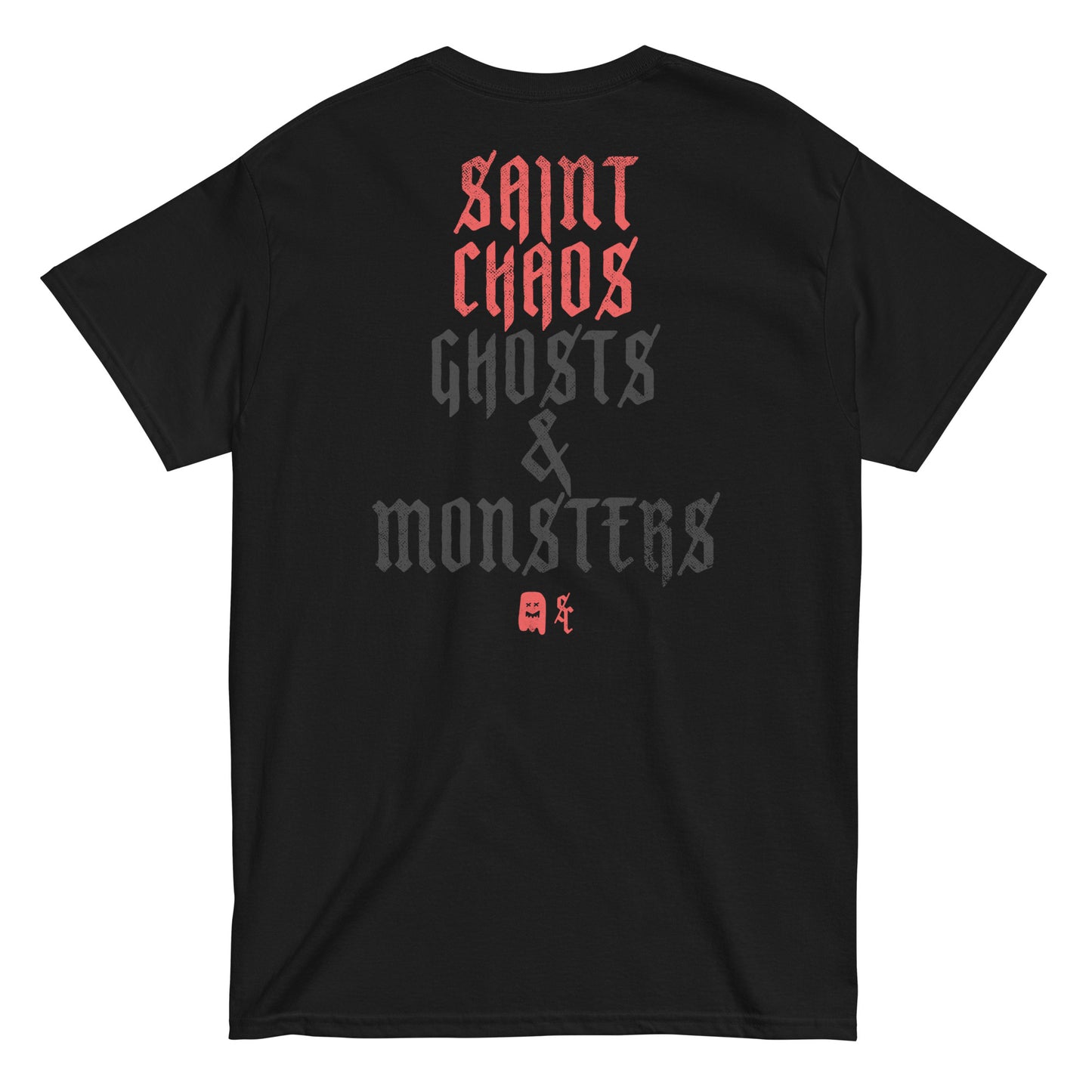 Ghosts & Monsters - T-Shirt Red Ghost - front/back print